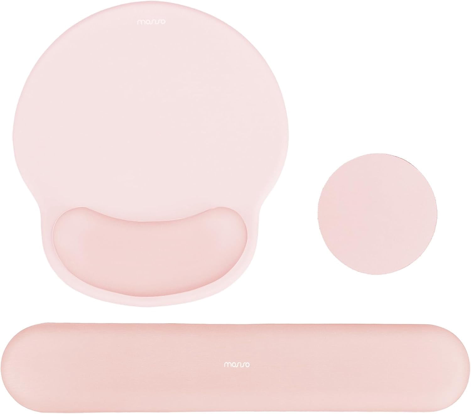 Mouse Lining MOSISO Wrist Rest Support for Mouse Pad&Keyboard Set, Circle Curved ...