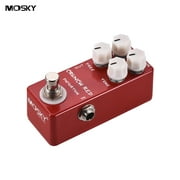 MOSKY CRUNCH RED Distortion Guitar Effect Pedal Full Metal Shell True Bypass