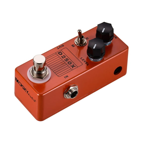 MOSKY D250X Electric Guitar Overdrive Preamp Effect Pedal 2 Models Full Metal Shell True Bypass