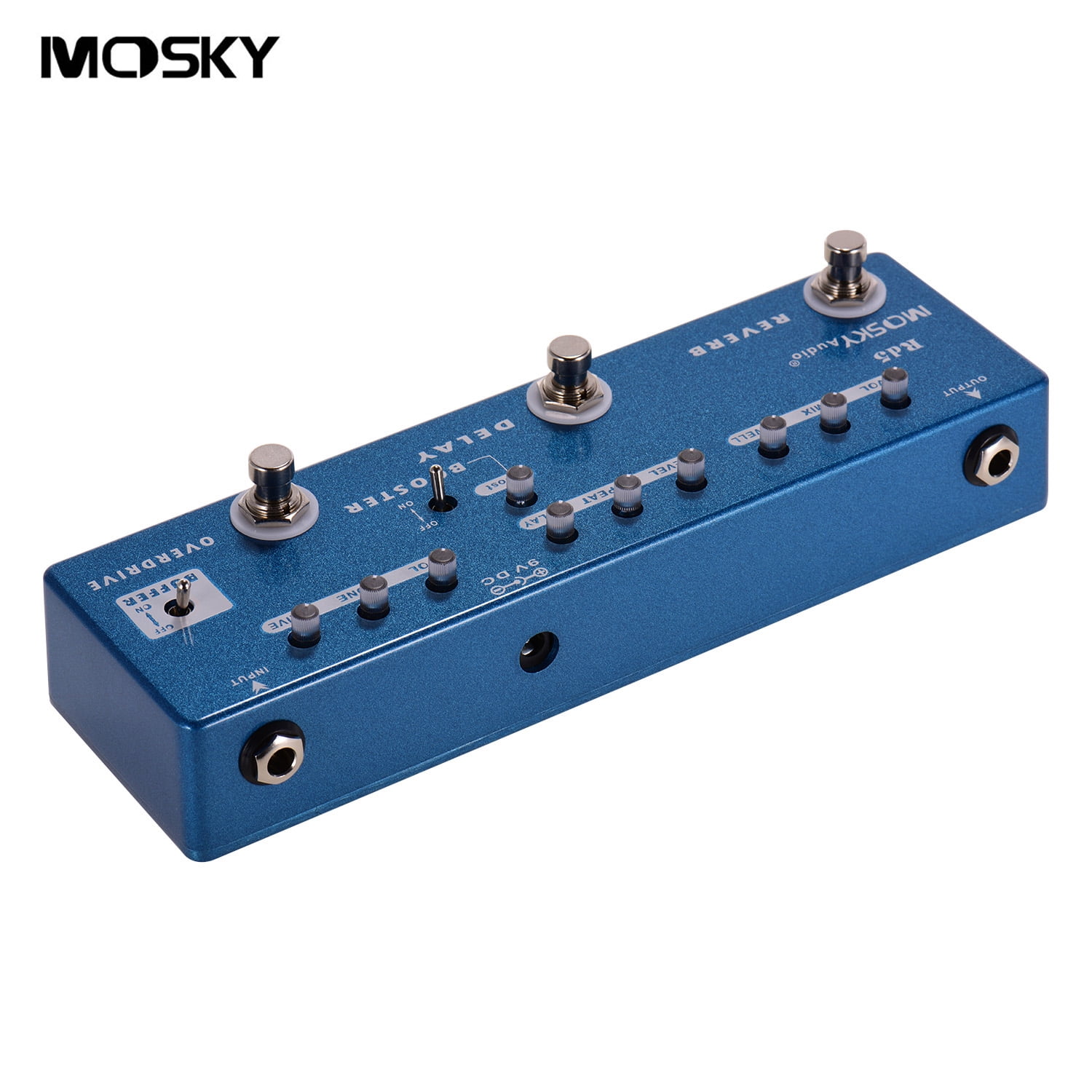 MOSKY RD5 5in1 Guitar MultiEffects Pedal Reverb + Delay