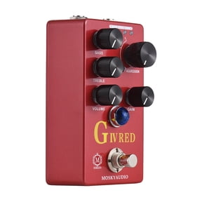 MOSKYAUDIO Guitar Effects Pedal G IV RED Preamp Overdrive Distortion True Bypass DC 9V