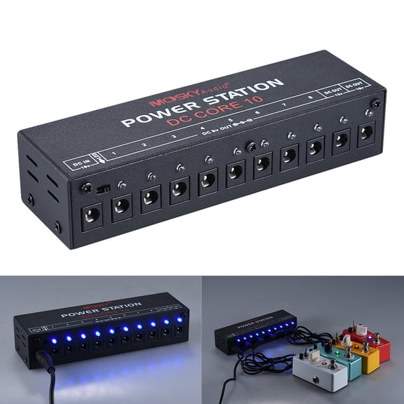 MOSKYAudio DC CORE 10 Isolated Guitar Power Supply Station - UK Version