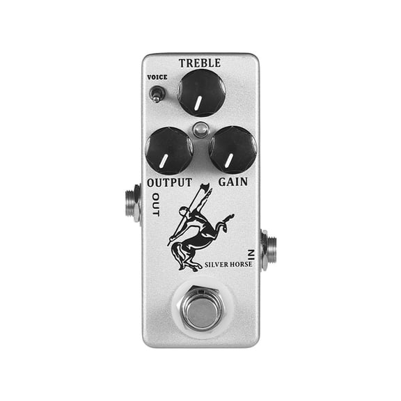 MOSKYAudio Effect Pedal,Alician Silver Pedal Function Pedal Metal Shell pedal Silver Silver Pedal Pedal Pedal Silver Boost Silver Boost Pedal Pedal Metal Shell HUIOP Silver Boost Boost Pedal Metal