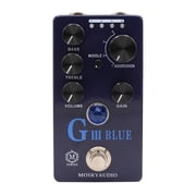 MOSKYaudio G III BLUE Purple Channel Preamp/Overdrive/Distortion Pedal Guitar Bass Effect Pedal and Four Models With True Bypass