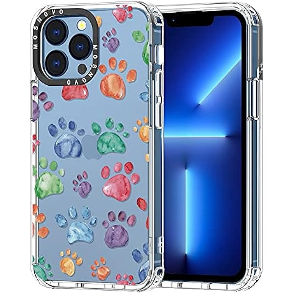 MOSNOVO Compatible with iPhone 13 Pro Case, Cute Paw Print for Girl Women  Men [ Buffertech Shockproof ] Transparent TPU Bumper Clear Phone Case Cover  Designed for iPhone 13 Pro 6.1 Inch - Walmart.com