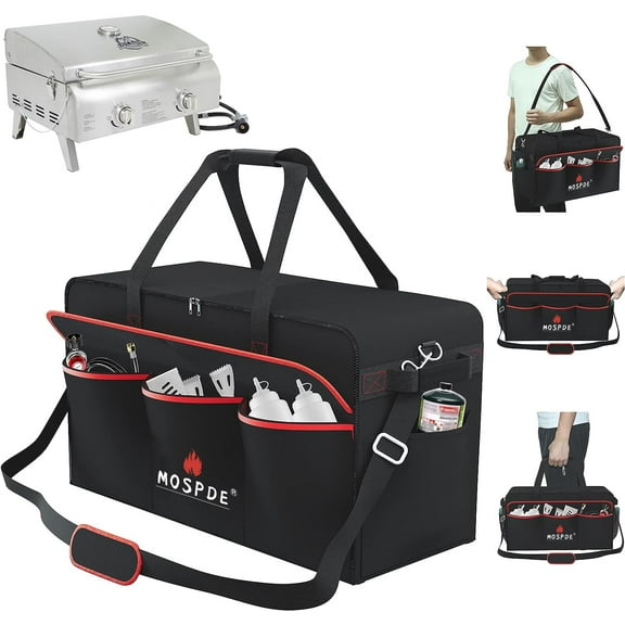 MOSPDE Heavy Duty Mesh Griddle Carry Bag with 600D Water-Resistant