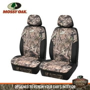 Mossy Oak 2Piece Car Seat Cover High Back Truck Polyester Camo - Universal Fit MS2401
