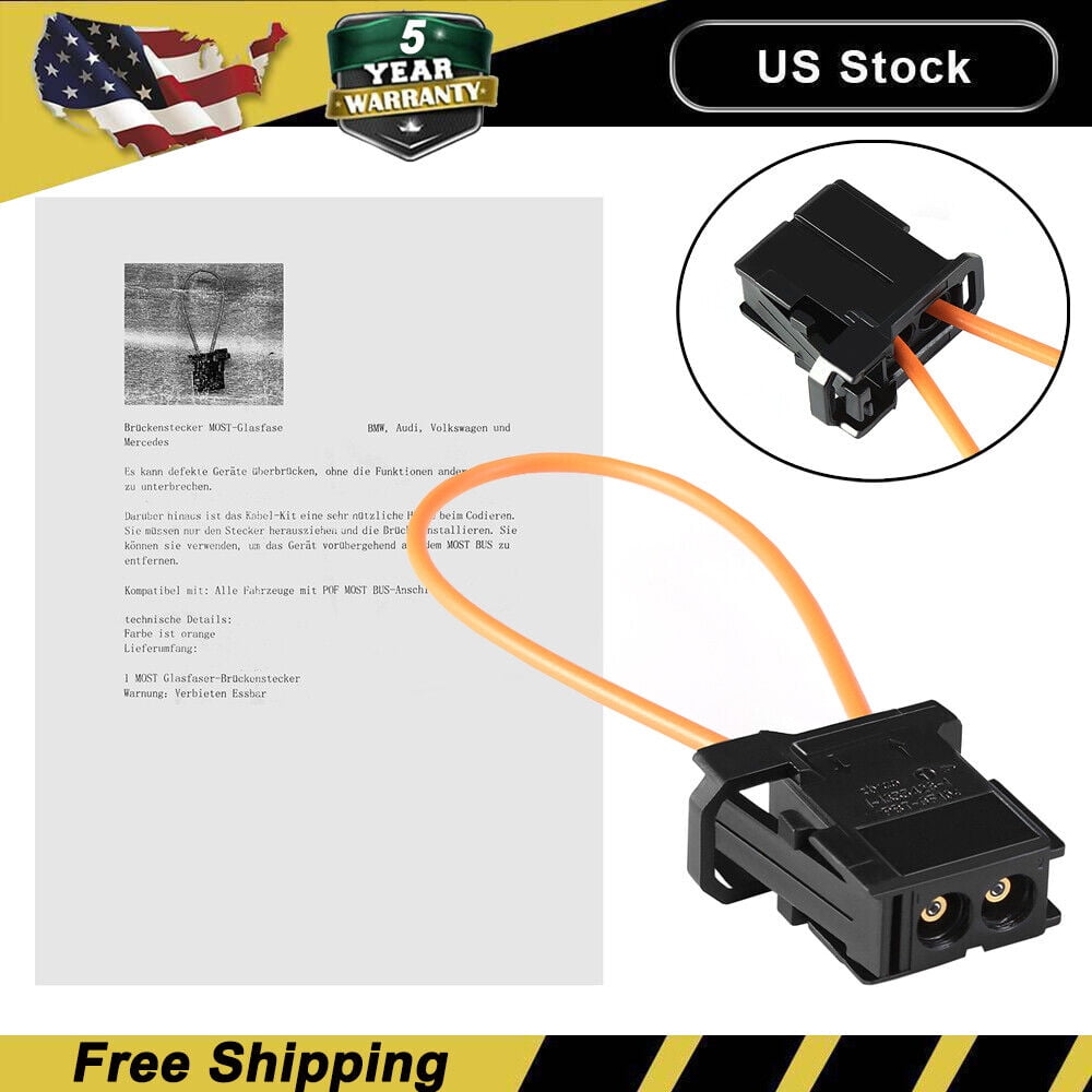 MOST fiber optic optical loop bypass Male adapter for MERCEDES BMW AUDI
