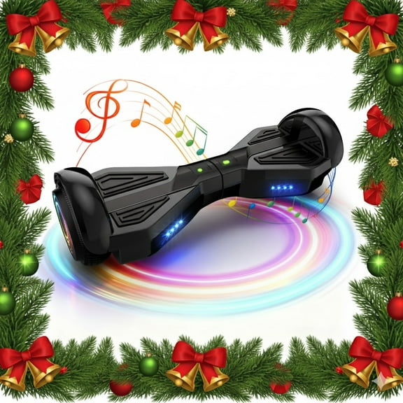 MOSTA All Terrain Self-Balance Scoote ,Electric Scooter Board for Kids & Adults with Bluetooth and Led Lights,6.5 inch,165 lbs capacity Perfect Gift