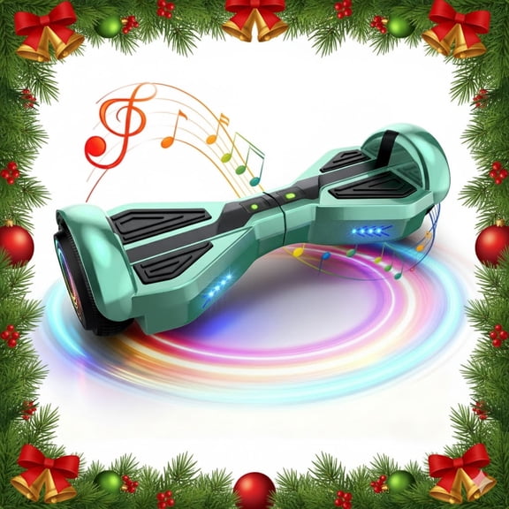 MOSTA All Terrain Self-Balance Scoote ,Electric Scooter Board for Kids & Adults with Bluetooth and Led Lights,6.5 inch,165 lbs capacity Perfect Gift