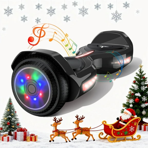 MOSTA All Terrain Self-Balance Scoote ,Electric Scooter Board for Kids & Adults with Bluetooth and Led Lights,6.5 inch, 9 Miles Max 165 lbs capacity Perfect Gift