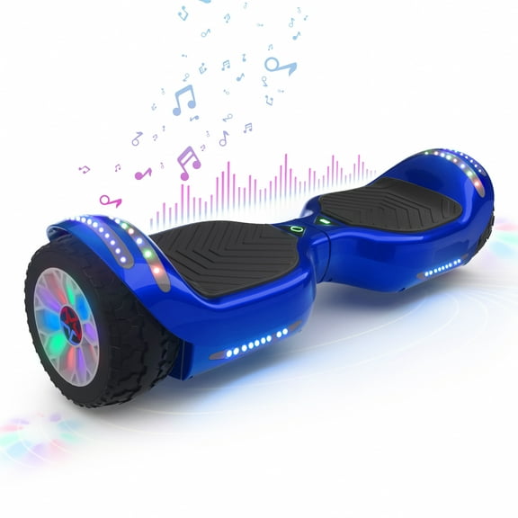 MOSTA All Terrain Self-Balance Scoote ,Electric Scooter Board for Kids & Adults with Bluetooth and Led Lights,6.5 inch,165 lbs capacity Perfect Gift