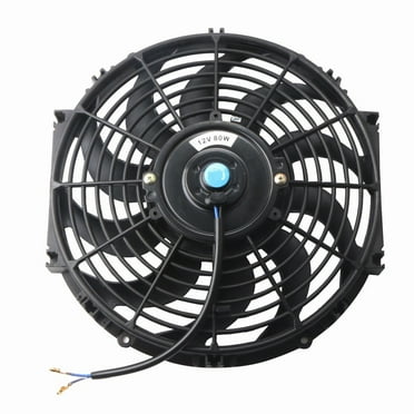 MOSTPLUS 12 inch Universal Electric Radiator Cooling Slim Pull Push Engine Fan & Mount Kit
