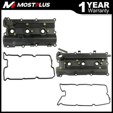 MOSTPLUS 2PCS Engine Valve Covers W/ Gasket for Nissan 350Z Infiniti G35 M35 FX35 V6 3.5L