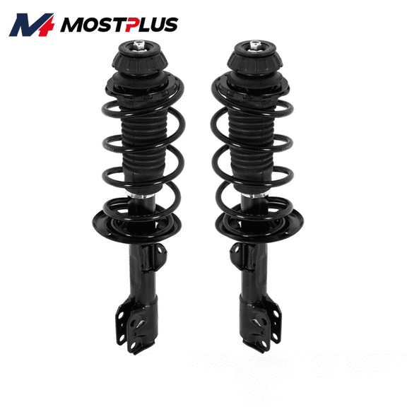 MOSTPLUS 2PCS Front Complete Struts w/ Coil Spring Assembly for 2006-12 Toyota Yaris 1.5L