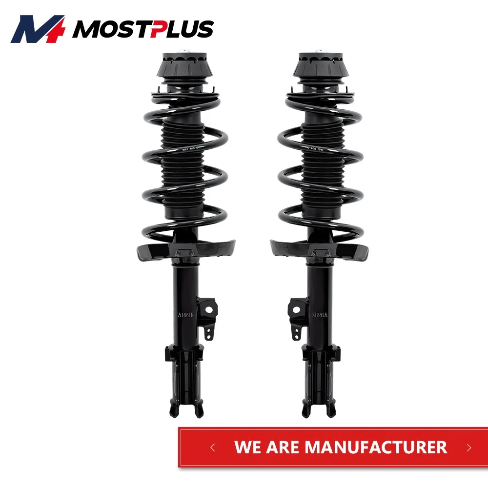 MOSTPLUS 2X Front Shocks Struts Spring Assembly for 2010-2013 Kia Soul 1333332L 1333332R
