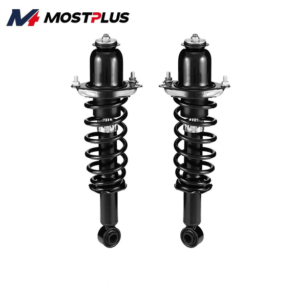 MOSTPLUS 2X Rear Complete Shocks Struts w/Springs For 2009-2013 Toyota Corolla Sedan 1.8L