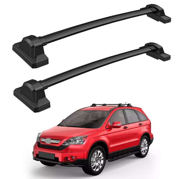 MOSTPLUS 2x Roof Rack Luggage Carrier Cross Bar Upper for 2007-2011 Honda CRV CR-V 2.4L