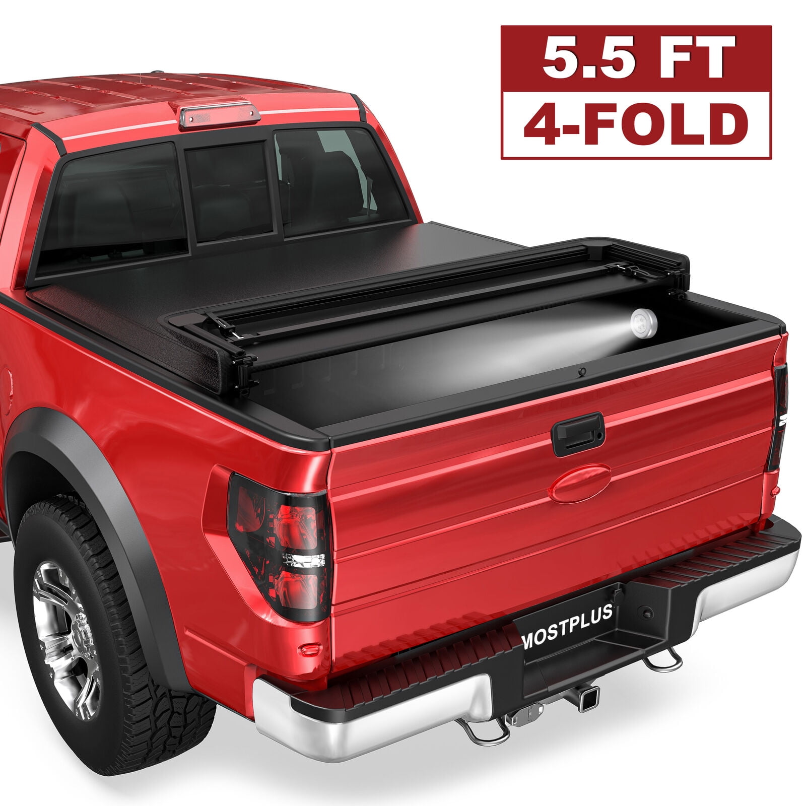 Fit For 09-14 Ford F150 Excl Raptor 6.5' Bed 4-Fold Assembly Truck Tonneau  Cover