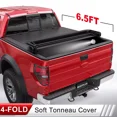 thumbnail image 1 of MOSTPLUS 4 Fold 6.5FT Bed Soft Truck Tonneau Cover for 2015-2026 Ford F150 Waterproof, 1 of 5