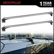 MOSTPLUS 48" Car Universal Top Roof Rack Cross Bars Rails for 4-Door Models w/ Naked Roof