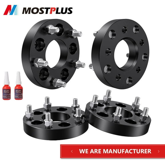 MOSTPLUS 4PCS 1" Wheel Spacers 5X4.5 to 5X5" for Grand Cherokee Wrangler Crown Victoria Ford