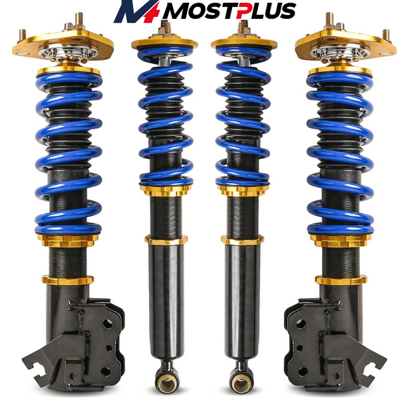 MOSTPLUS 4PCS Adjustable Height Coilover Struts Assembly for 1989-1994 Nissan S13 240SX