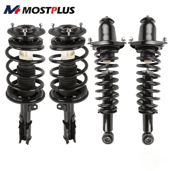 MOSTPLUS 4PCS Complete Shock Struts & Coil Spring Assembly for 03-08 Toyota Corolla 1.8L