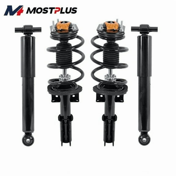 MOSTPLUS 4PCS Front & Rear Complete Strut Shocks Assembly for GMC Acadia Buick Enclave