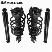TRQ Front Strut & Coil Spring Assembly Set - Driver & Passenger Sides For 2013-2016 Dodge Dart