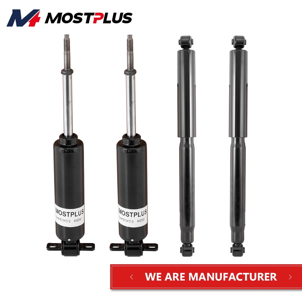 MOSTPLUS 4PCS Front & Rear Shock Struts Absorbers for 1999-2003 Dodge Dakota Durango 2WD