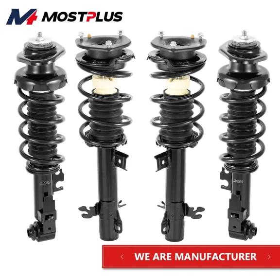 MOSTPLUS 4PCS Front+Rear Shock Struts Absorbers for 2007-2015 Mini Cooper FWD 1.5L 1.6L