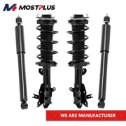 MOSTPLUS 4PCS Front+Rear Shock Struts Coil Spring Assembly for 2012-15 Honda Civic Coupe