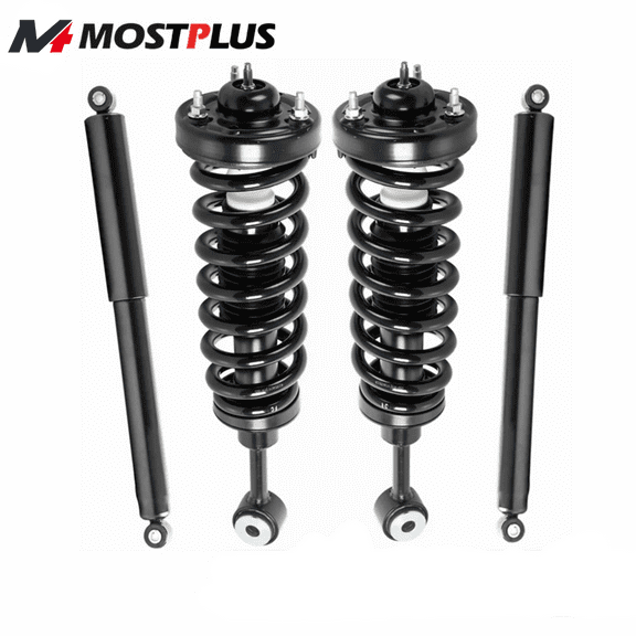 MOSTPLUS 4PCS Front & Rear Shock Struts for 2004-2008 Ford F150 06-08 Lincoln Mark LT 4WD