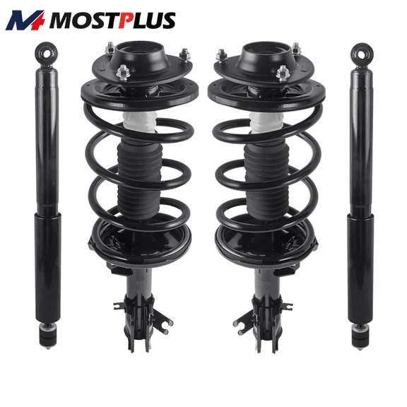 MOSTPLUS 4PCS Front & Rear Shocks Struts Absorbers for 2001-2006 Hyundai Santa Fe