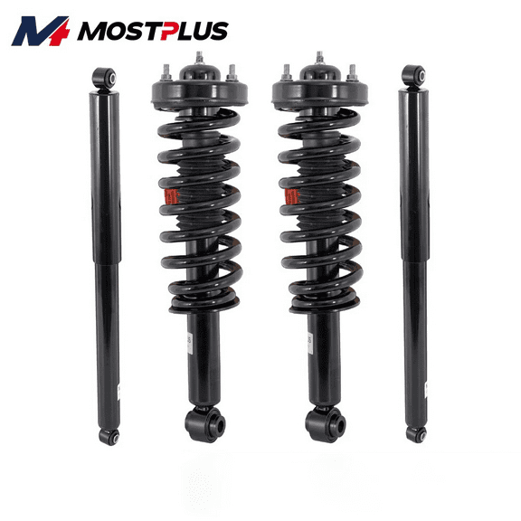 MOSTPLUS 4PCS Front & Rear Shocks Struts Assembly for 2009-2013 Ford F-150 F150 4WD