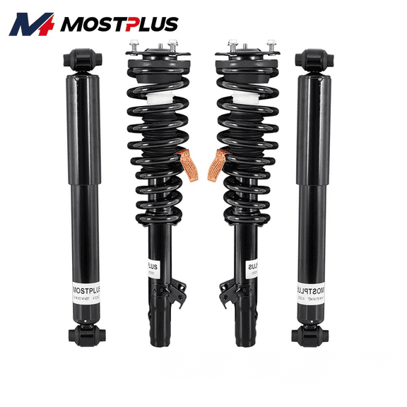 MOSTPLUS 4PCS Front Rear Struts Shock Absorbers for 2006-2009 Fusion Milan MKZ 3.0L FWD