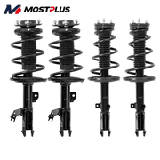 MOSTPLUS 4PCS Front+Rear Struts Shocks for 2012-2017 Toyota Camry FWD 2.5L Sedan SE