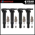 thumbnail image 1 of MOSTPLUS 4PCS Ignition Coils w/ Spark Plugs for 2006-2011 Hyundai Accent Kia Rio 1.6L L4, 1 of 8