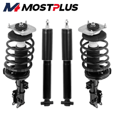 MOSTPLUS 4X FWD Front Complete Struts w/ Spring Rear shocks for Volvo S60 171485L 171485R