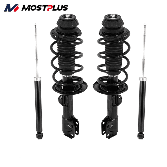 MOSTPLUS 4X Front+Rear Complete Struts Shocks for 2006-2011 Toyota Yaris 2012 Sedan ONLY