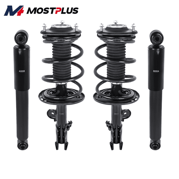 MOSTPLUS 4X Struts Coil Spring Shocks Assembly for 2006-12 Toyota RAV4 3.5L V6 Front Rear