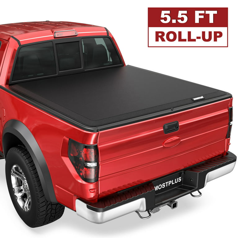 MOSTPLUS 5.5FT Soft Roll up Truck Bed Tonneau Cover for 2009-2024