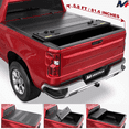 thumbnail image 1 of MOSTPLUS 6.8FT 4-Fold Tonneau Cover for 2019-2026 Silverado Sierra 1500 Half Low-Profile Bed, 1 of 6