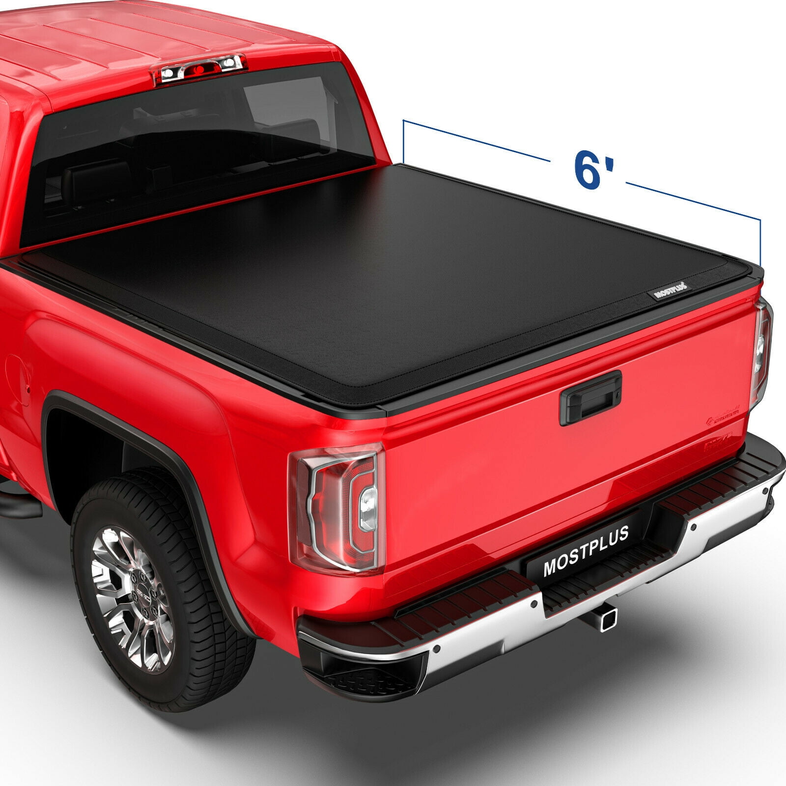 MOSTPLUS Lockable 6FT Roll Up Tonneau Cover for 20042014 Chevy