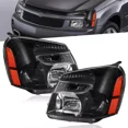 thumbnail image 1 of MOSTPLUS Black Housing Front Headlights Assembly for Chevrolet Equinox 2005-2009 One Pair, 1 of 7