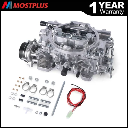 MOSTPLUS Carburetor w/ Electric Choke Replace Edelbrock 1406 Performer 600 CFM 4bbl