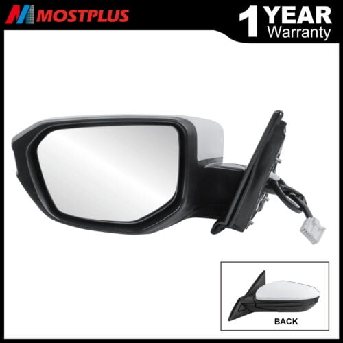 MOSTPLUS Driver Side Heated Power Glass Mirror for 2016-2019 Honda Civic Manual Fold