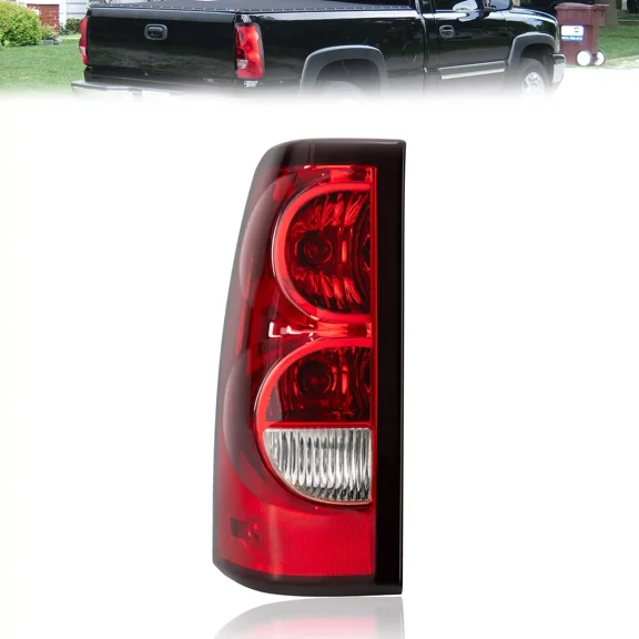 MOSTPLUS Driver Side Rear Lamp Tail Light Assembly for 2003-2006 Chevy Silverado 1500/2500 HD