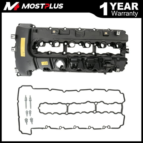 MOSTPLUS Engine Valve Cover w/ Gasket for BMW Z4 335is 740i 740Li N54 F02 E70 Twin Turbo